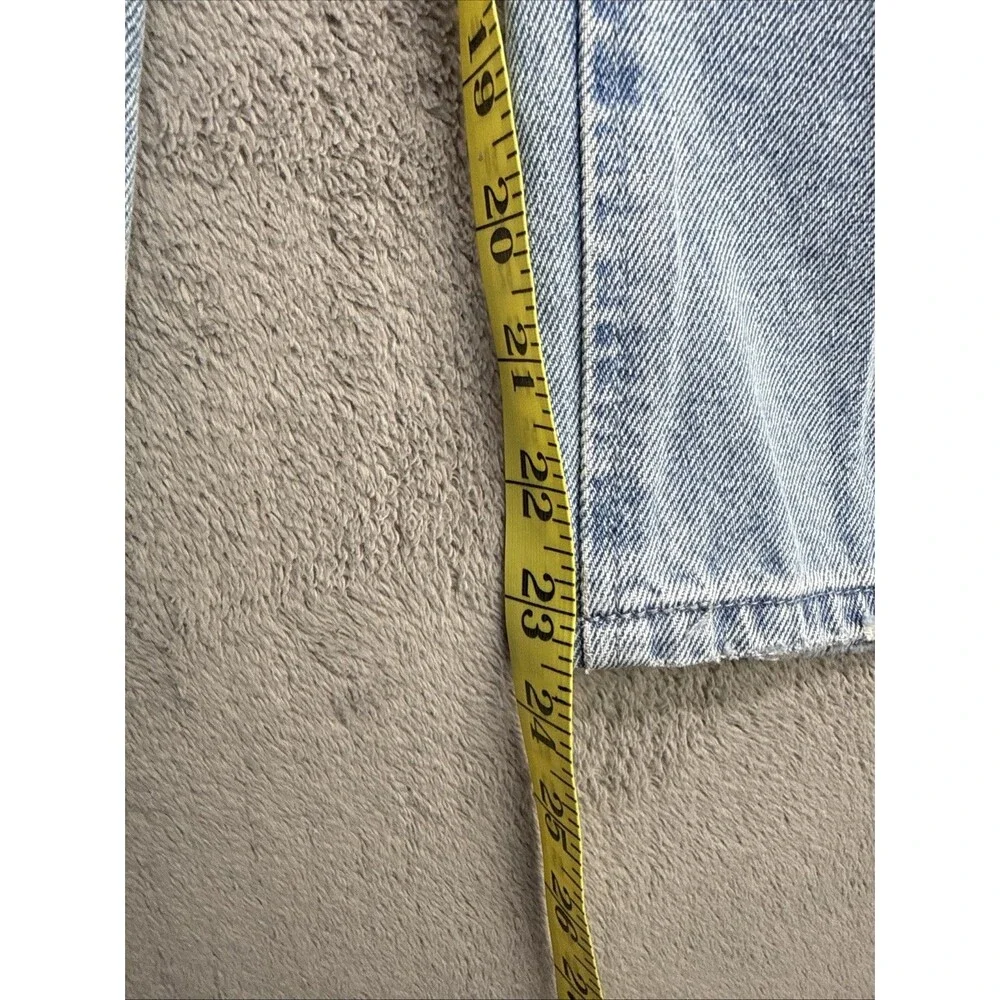Scoop High Rise Barrel Ankle Jeans Womens Size 8 Distressed Light Wash NWT - Picture 9 of 9